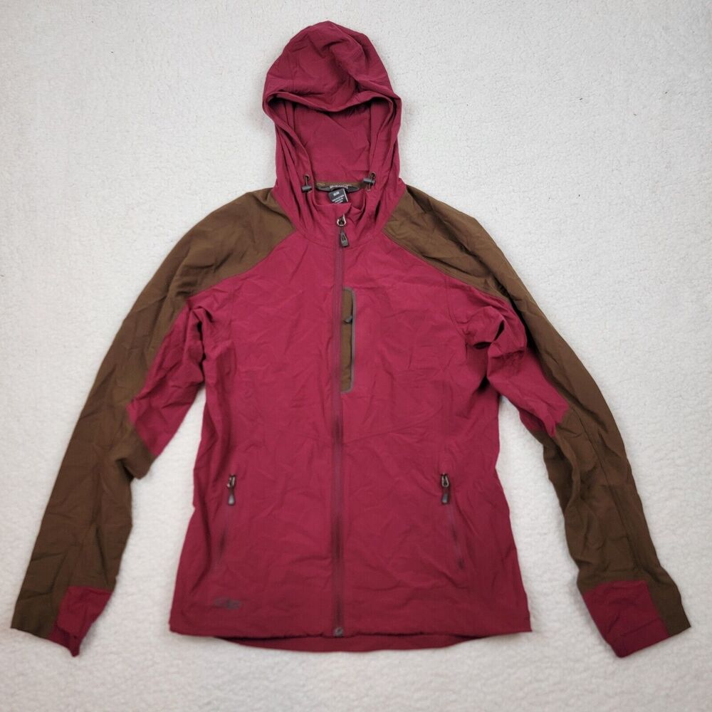 Outdoor Research Womens Ferrosi Hooded Jacket Size Medium Pink Hiking Stretch
